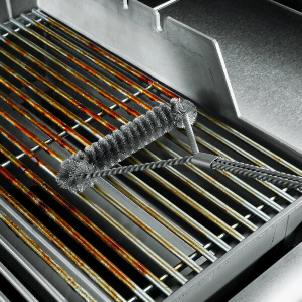 BBQ Extra Long Grill Cleaning Brush Stainless Steel Wire Bristles - Image 2